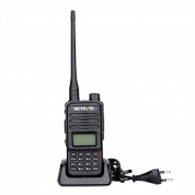 Частота EU RETEVIS RT85 136.000-174 000 МГц + 400.000-470.000 МГц 200CHS Dual Band Цифровые Двухсторонние Радио Руководства Walkie Talkie (Черный)