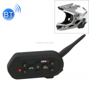 E6 Водонепроницаемые ветрозащитные Bluetooth-гарнитуры для мотоциклетного шлема, 1200 м, максимальная поддержка: шесть всадников
