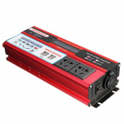 Инвертор ВД-1500LCD 12V 24V до 110V 240V LCD Модифицированная синусоидальная мощность Авто