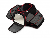 Pet Carrier с двух сторонным расширением Идеально подходит для кошек, собак, котят, щенков Pet Сумка На открытом воздухе