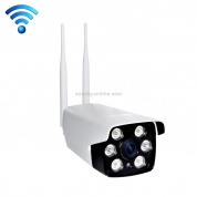 Сетевая видеокамера HD IP-камера WiFi, поддержка SD-карты (128 ГБ макс.) (Белый)