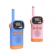 D20 Walkie-Talkie Детская игрушка Мини беспроводной звонок Интерактивная игрушка, цвет: синий + розовый