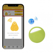 HYC-S9 2 PCS Round Bluetooth Object Finder Локатор слежения за мобильным телефоном Двусторонняя сигнализация с защитой от потери (зеленый)