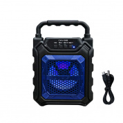 Bluetooth High Power Бас Звук Динамик TF Карта Музыкальный проигрыватель для На открытом воздухе - Голубой В