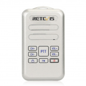 RETEVIS RT20 2W 400-470 МГц 16CHS Mini FM Radio Двухстороннее радио Walkie Talkie, US Plug (Silver)