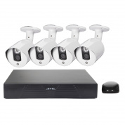 N4B3M 4Ch 720P P2P ONVIF 1,0-мегапиксельная IP-камера NVR Kit, поддержка ночного видения / обнаружения движения, ИК-расстояние: 20 м