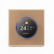 BHT-7000-GALW 95-240V AC 3A Smart Knob Термостат для нагрева воды с внутренним датчиком и соединением WiFi (золото)