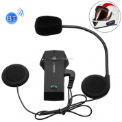 Гарнитуры Colo с одним Bluetooth-переговорным устройством со сменной крышкой для мотоциклетного шлема, поддержка NFC, расстояние внутренней связи до 1000 м (черный)