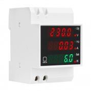 SINOTIMER SDM006 Din-рейка Напряжение переменного тока Частота тока Мощность Многофункциональный измеритель обнаружения электроэнергии
