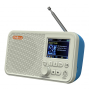 C10 2.4 дюймов портативный цвет ЖК-дисплей FM / DAB Цифровое радио, поддержка BT & TF Card (белый)