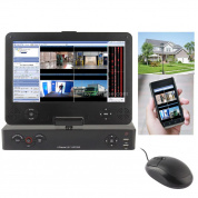 4-канальный 10-дюймовый ЖК-моноблок автономный DVR / ЖК-DVR Combo, сжатие H.264, поддержка SATA HDD / RJ-45