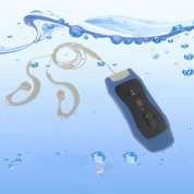 Водонепроницаемый MP3-плеер 4GB IPX8 с функцией FM-радио и клипсой (Baby Blue)