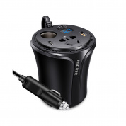 HSC-108B DC 12V до AC 220V Авто Инвертор QC3.0 Порт Dual USB Авто Зарядное устройство