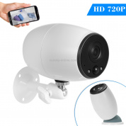 VESAFE VS-DC01 Security HD 720P Двусторонняя аудио Беспроводная IP-камера Wi-Fi, поддержка ночного видения и обнаружения PIR и TF-карты, IP54 водонепроницаемый (белый)