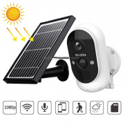 EKEN Astro Lite IP65 Водонепроницаемая беспроводная камера безопасности 1080P на солнечных батареях, поддержка обнаружения движения и инфракрасного ночного видения