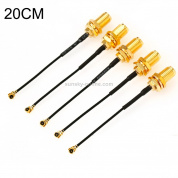 5 PCS / Set RG178 Ufl / IPX / IPEX to SMA Female Adapter Braid Cable, длина: 20 см