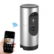 VESAFE VS-Y2 Внутренняя безопасность 2.0 MP HD 1080P Smart Wireless Wifi IP-камера, поддержка ночного видения и обнаружения PIR и TF-карты, встроенный микрофон (серебристый)