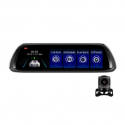 10 дюймов 1080P Двойной объектив Зеркало заднего вида Starlight Night Vision Потоковая запись движения Авто Видеорегистратор