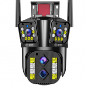 DF-3HBJ 8MP HD IP66 Водонепроницаемая уличная IP-камера Wi-Fi с поддержкой дня и ночи, полноцветная, вилка: вилка европейского стандарта