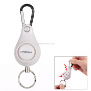 DOBERMAN Брелок для ключей Персональная охранная сигнализация Pull Ring Triggered Anti-Attack Safety Emergency Alarm (Белый)