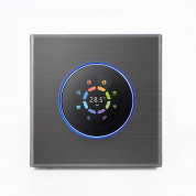 BHT-7000-GCLW 95-240V AC 3A Smart Knob Термостат нагрева котла с внутренним датчиком и соединением WiFi (серебристый)