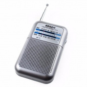 Degen DE333 портативный мини ручка FM / AM радио приемник две полосы указателя радио
