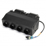 BEU-404-000 AUTO A / C Черный Авто Погрешность испарителя Нагреватель Три удерживающих ветра 12В под тире