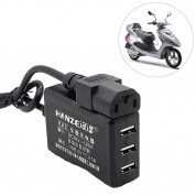 BIKIGHT KFY-05016 5V 2.1A Три USB Авто Зарядное устройство 48/60 / 72V Электрическое зарядное устройство Многофункциональное Батарея Зарядно
