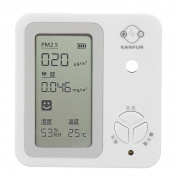 Портативный PM2.5 детектор качества воздуха LED Цифровой тестер влажности и температуры формальдегида