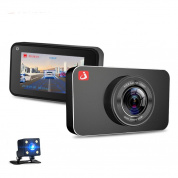 Junsun H9 ADAS Авто Видеорегистратор камера Полный HD 1080P Двойной Объектив 3 дюймов Dash Video Recorder