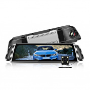 1080P Touch H11A Dual Объектив 10 дюймов Потоковое мультимедиа вождение рекордер Авто Видеорегистратор