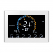 BHT-8000-GA Control Вода Отопление Энергосберегающий и экологически чистый Smart Home Negative Дисплей LCD экран Круглый комнатный термостат без WiFi (белый)