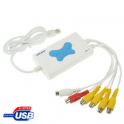 4-канальный USB 2.0 DVR Видео Аудио Карта захвата в реальном времени, поддержка 4-канального видеовхода и 2-канального аудиовхода
