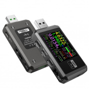 FNIRSI FNB48P USB-детектор зарядного устройства постоянного тока для мобильного телефона, цвет: без Bluetooth, черный