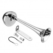 12V 126db 130hz Single Chrome Металл Электрический Рог Короткий Длинный Трубка