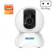 ESCAM TY001 1080P HD WiFi IP-камера, поддержка ночного видения и обнаружения движения, двухстороннее аудио и TF-карта, штепсельная вилка европейского стандарта