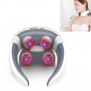 Массажная подушка для массажа шеи Protector Lumbar and Cervical Massager (белая)