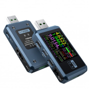 FNIRSI FNB48P USB-детектор зарядного устройства постоянного тока для мобильного телефона, цвет: синий Bluetooth