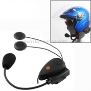 V2-100B 100-метровые Bluetooth-гарнитуры для мотоциклетного шлема, максимальная поддержка: два гонщика по системе Bluetooth (черный)