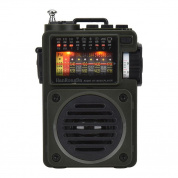 HanRongda HRD-700 Full Band Bluetooth MP3 Play Память радиостанции Механическая настройка Радио (зеленый)