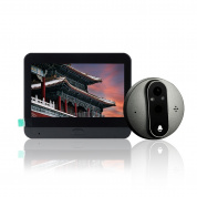 SY-37 4,3-дюймовый цветной экран, граффити, скрытый, 1080P, Wi-Fi, умный видеодомофон «кошачий глаз» (черный)