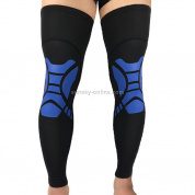 2 шт. Баскетбол Kneepad Летние тонкие дышащие леггинсы на открытом воздухе на открытом воздухе бегущая защитная передача, спецификация: XL (черный синий)