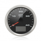 12 / 24V 85mm 4000RPM Водонепроницаемы Переменная подсветка цифровая GPS Одиночный индикатор скорости маном морской Лодка
