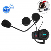 FDC-VB Гарнитуры с одним переговорным устройством Bluetooth для мотоциклетного шлема, расстояние внутренней связи до 500 м (черный)